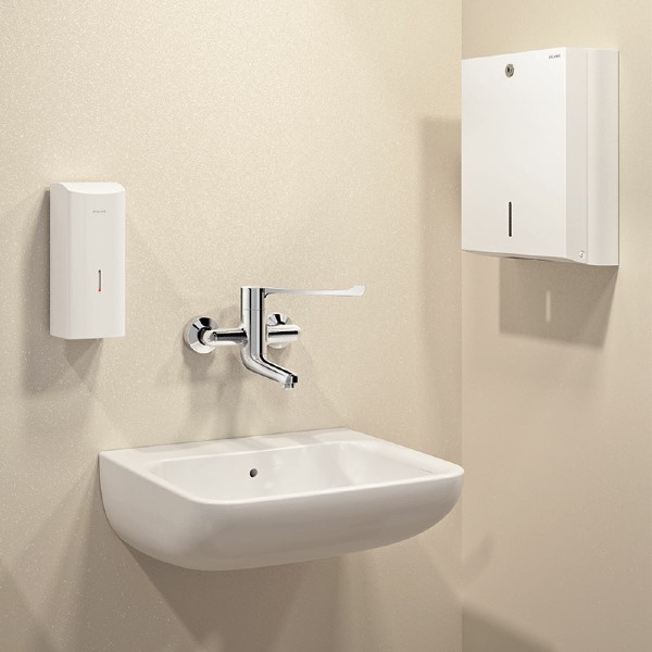 Wall-mounted electronic liquid soap dispenser, 1 liter, white