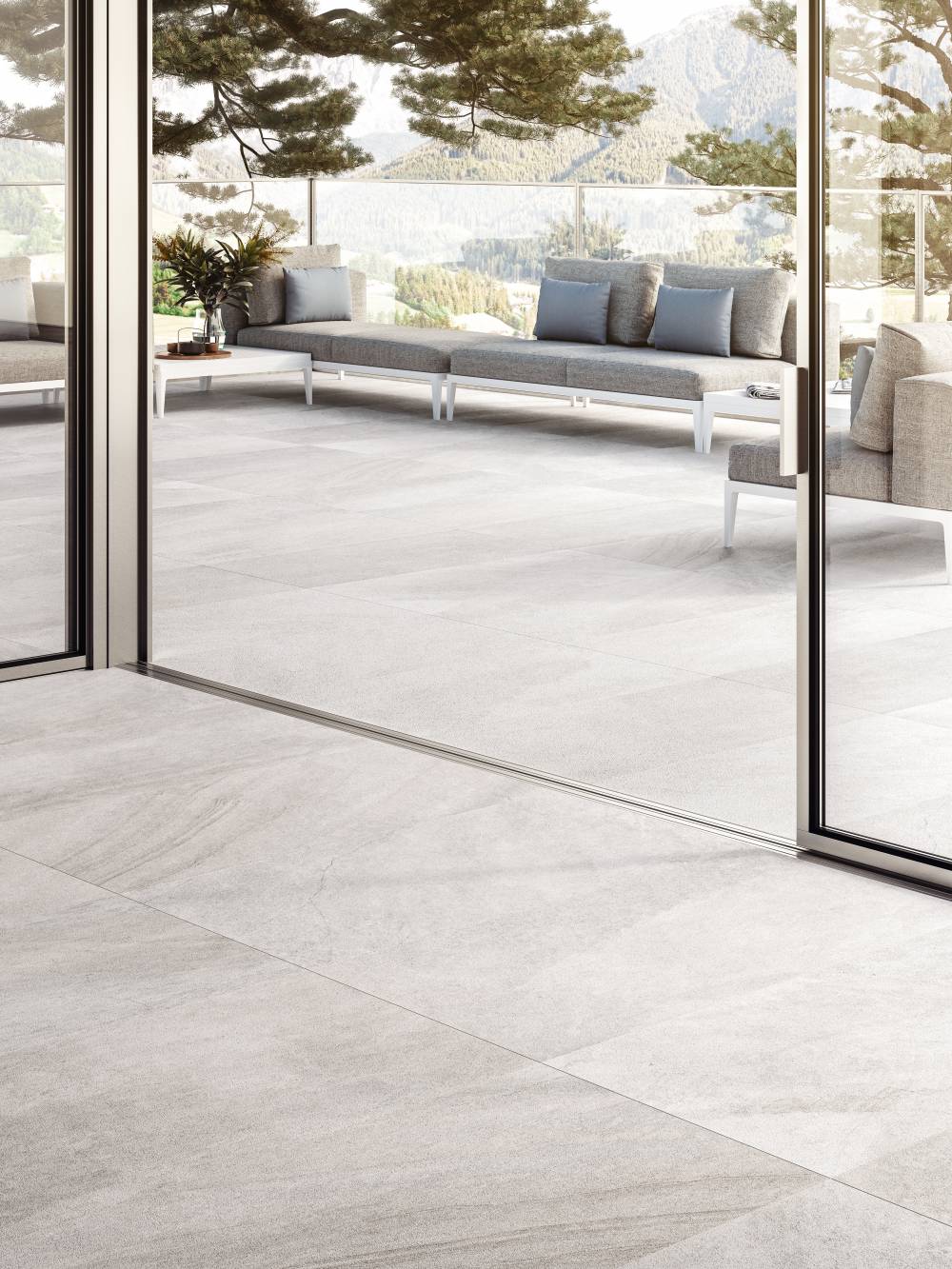 Outdoor Tiles Blended White