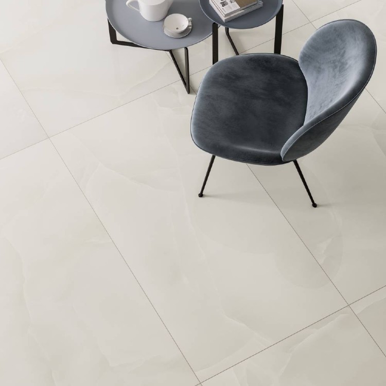 Prestigio Onyx White porcelain tiles